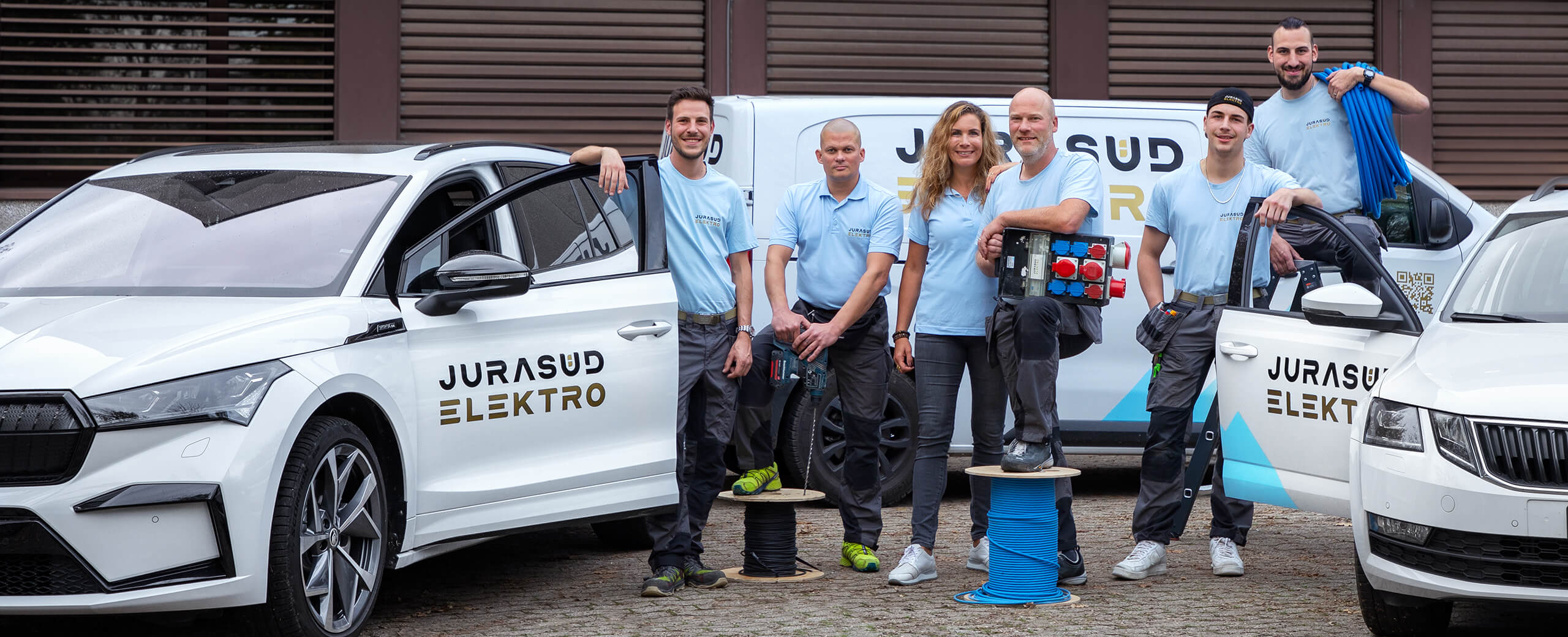 Jurasüd Elektro GmbH Ihr Elektroteam im Stromkreis Solothurn Teambild