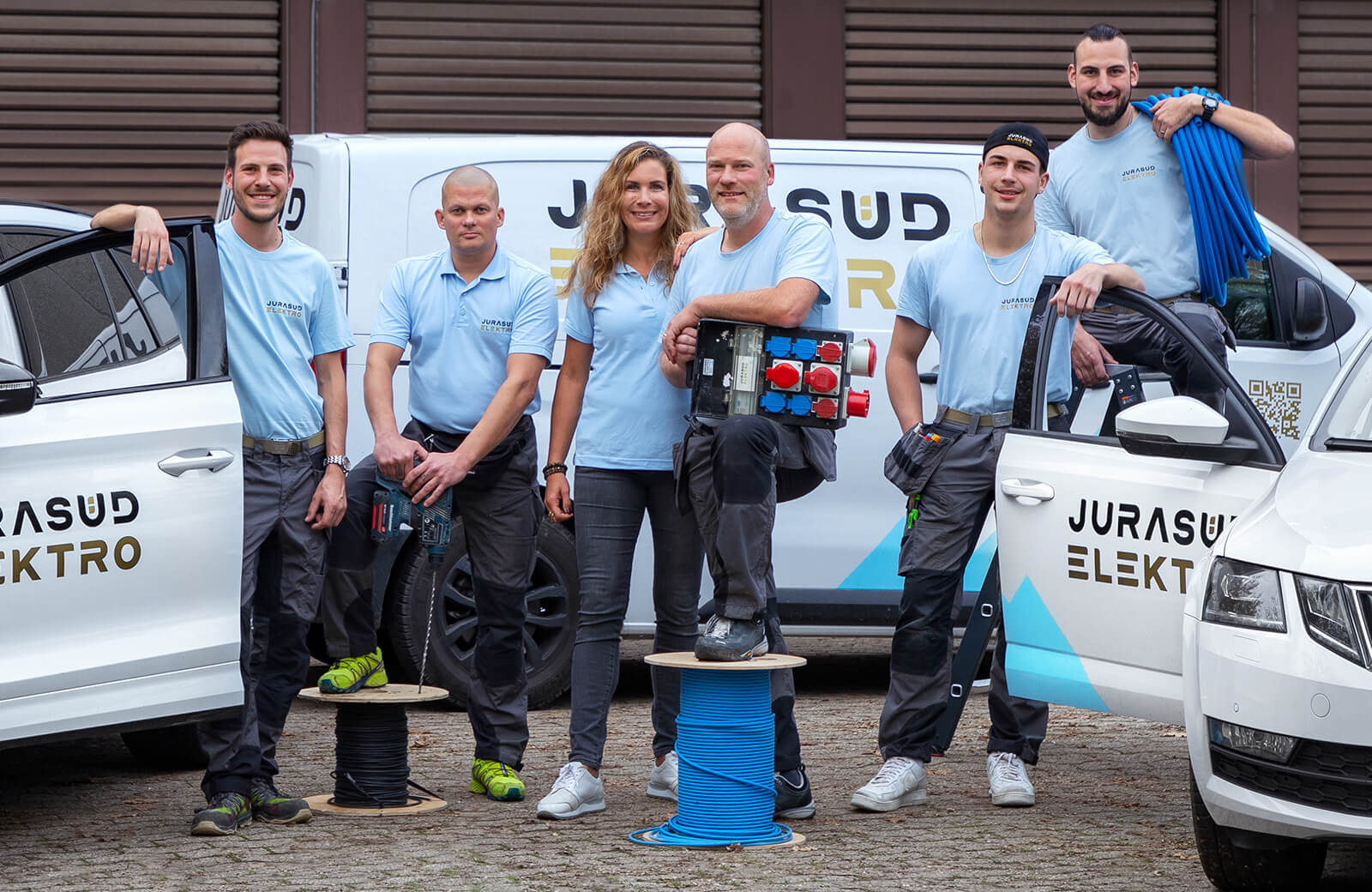 Jurasüd Elektro GmbH Ihr Elektroteam im Stromkreis Solothurn Teambild