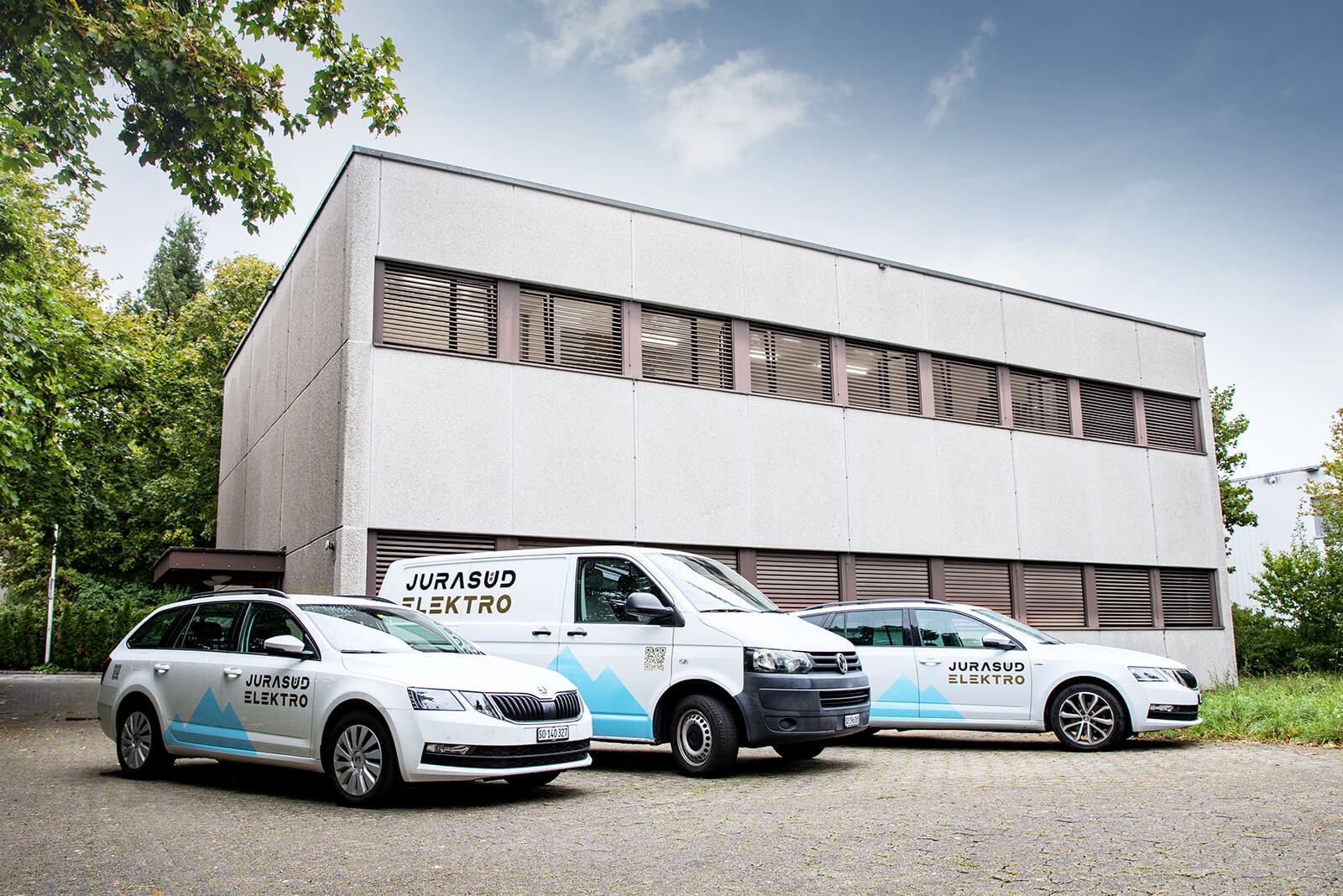 Autoflotte und Einsatzfahrzeuge von Jurasüd Elektro GmbH in Bellach
