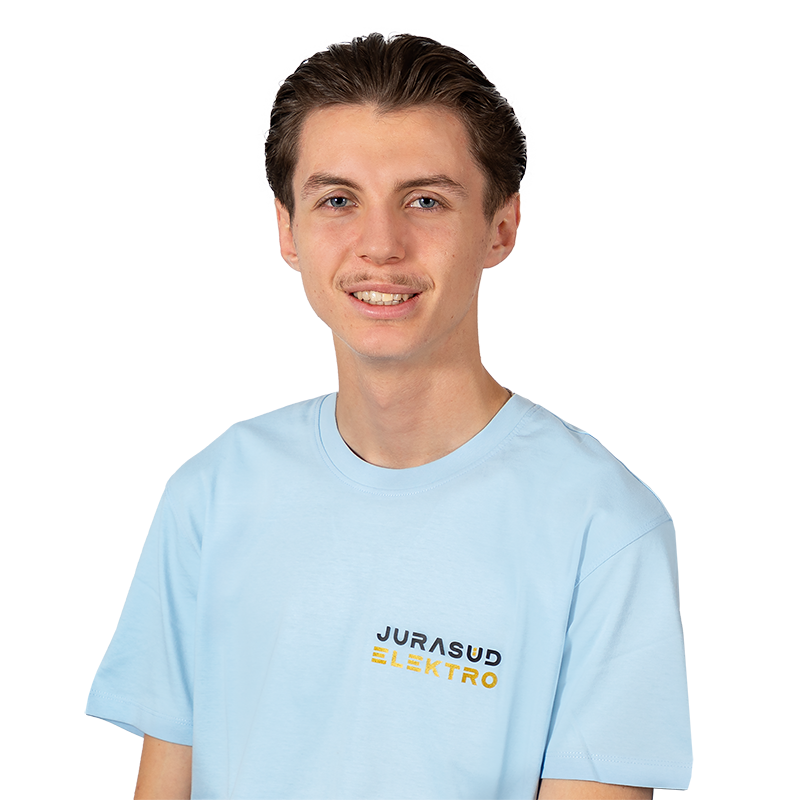 Das ist ein Bild von unserem neuen Lehrling Festim Veseli.